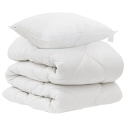 Piumone | Duvet con cuscino 2 pz Bianco Microfibra
