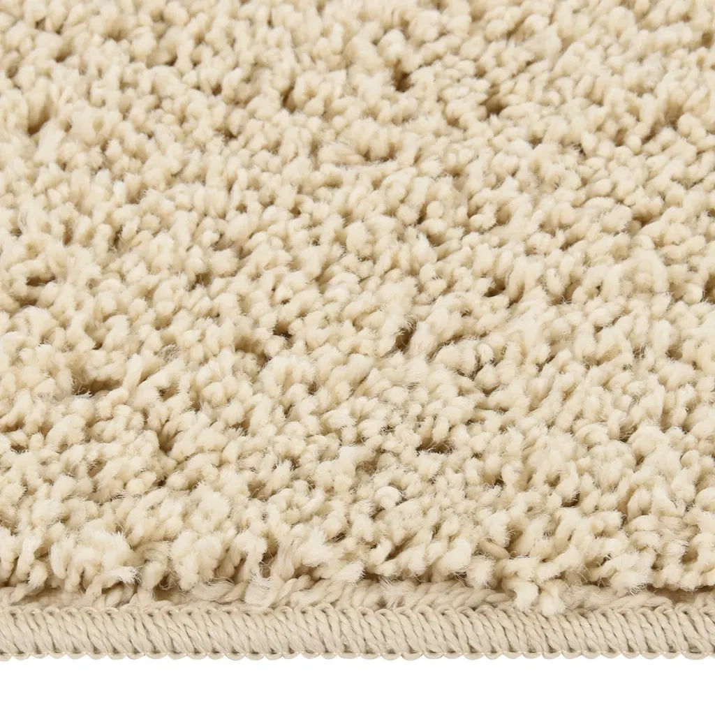 Tappeto Shaggy Crema 140x200 cm Antiscivolo 340389
