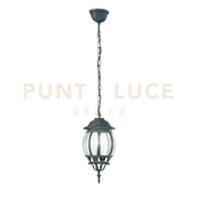 SOSPENSIONE SANTIAGO NERA E VERDE 1 LUCE ATTACCO E27 IP44 15,5X107,5CM