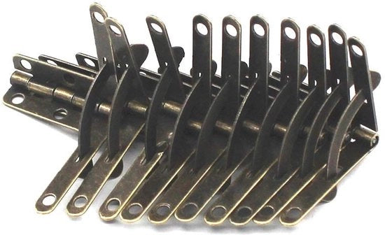 Box di accessori per gioielli con 20 sospensioni - piatto di riparazione decorativo - bronzo antico - duraturo - regolabile - rotazione di 90 gradi