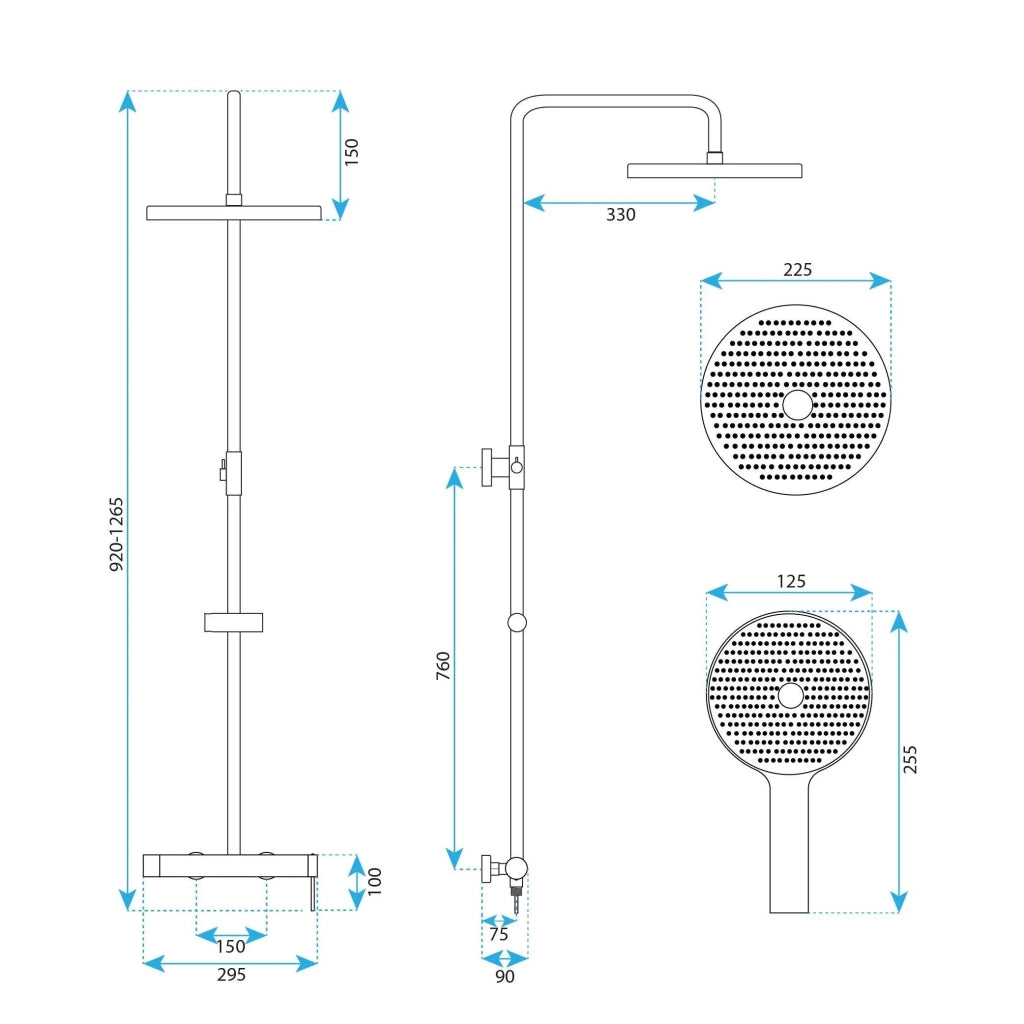 Set Doccia Rea Rivo Titan