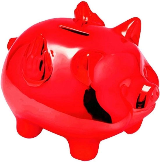 Cassa per Monete Contatore di Monete per Bambini Regalo di Natale per Bambini Amici Famiglia (Rosso)