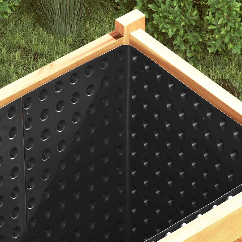 Foglio di drenaggio stampato 2 pcs Nero 1 x 20 m HDPE 42019916