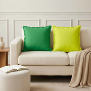 Federa 12 pz HOUTEN Verde brillante. 40 x 40 cm Poliestere 916902