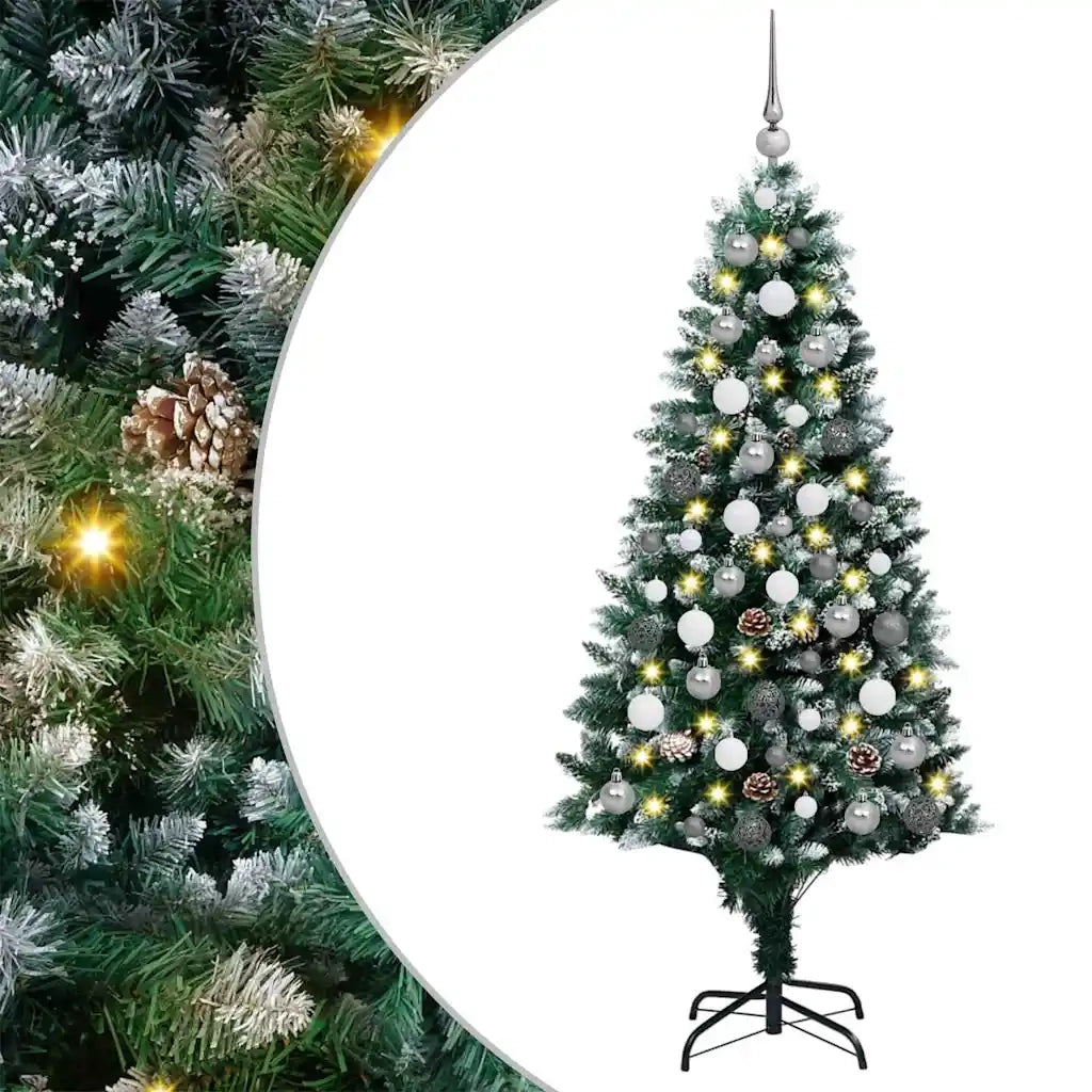 Albero di Natale artificiale con 300 LED Verde 180 cm 3396263