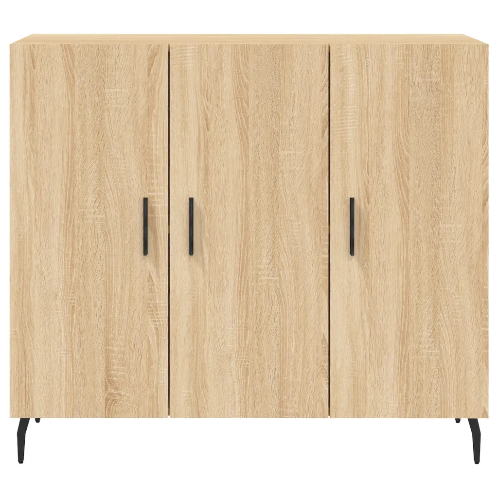Credenza Rovere Sonoma 90x34x80 cm in Legno Multistrato 828127