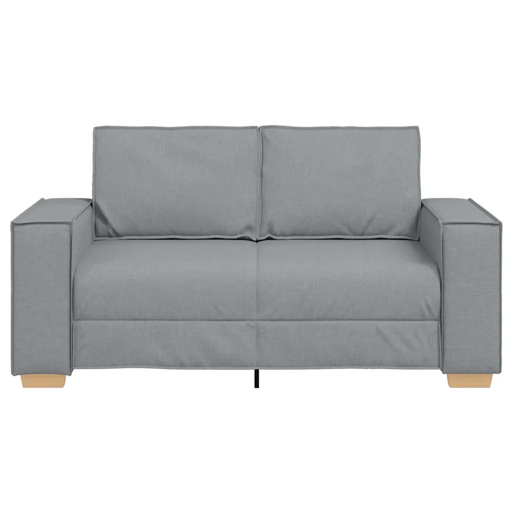 Divano a 2 posti Grigio chiaro 160x78x84 cm in tessuto 4104970