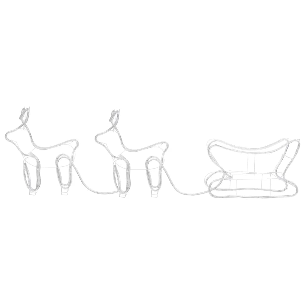 Renne e Slitta Decorazione Natalizia per Esterni 576 LED CFW8796018