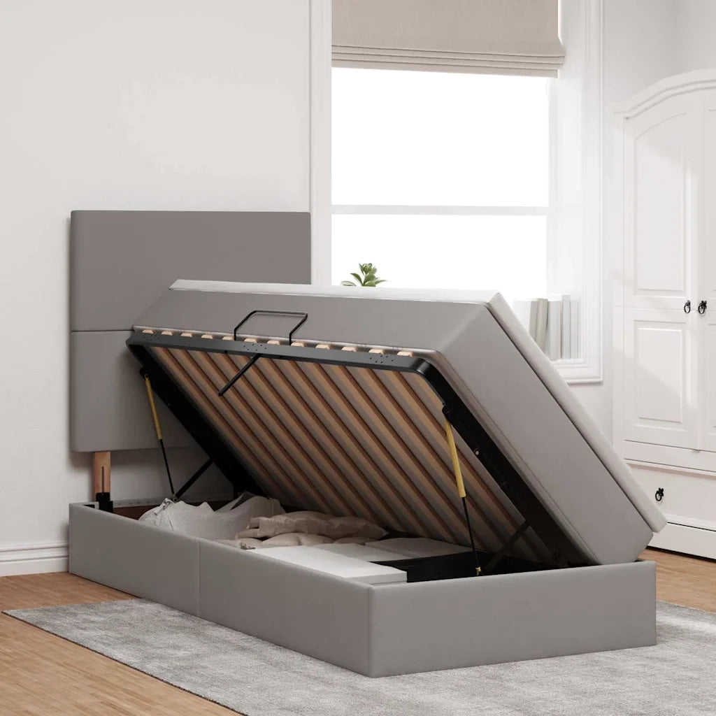 Letto con contenitore e LED Talpa 90 x 200 cm Poliestere