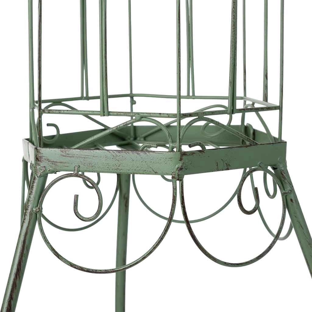Gabbia decorativa verde 25x25x87h cm