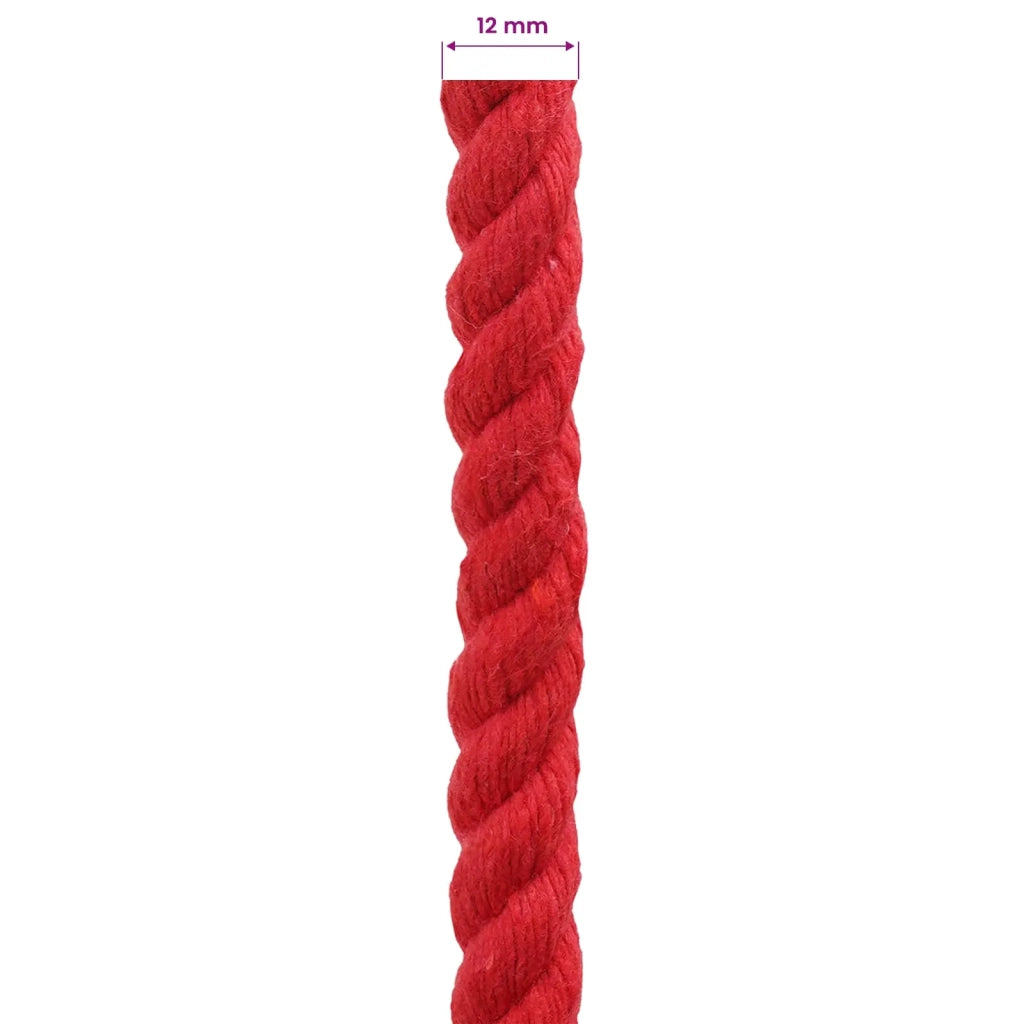 Corda | Fune Rosso 1,2 x 1,2 x 2500 cm Cotone