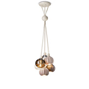 Lampadario Vintage Decò Afoxe&apos Alluminio Ceramica Vetro Mix 6 Luci E14