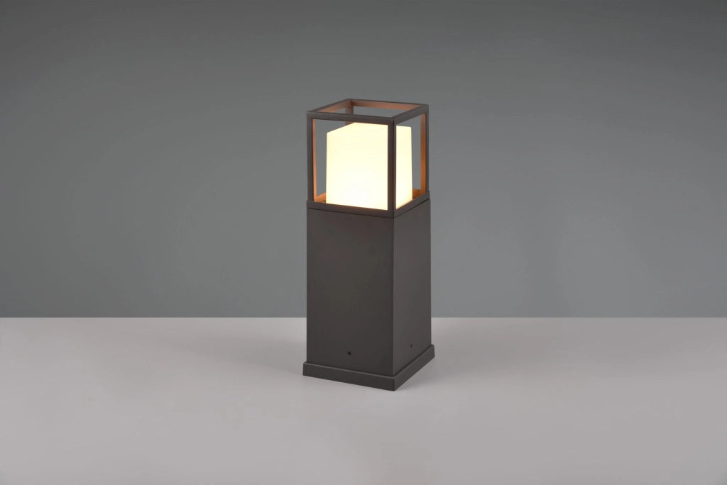 WITHAM PALO ALTO LED  14,5W 1450lm, 2300+3000+4000K DA ESTERNO ANTRACITE CON REGOLAZIONE LUCE CALDA-FREDDA IP54 H. 40CM
