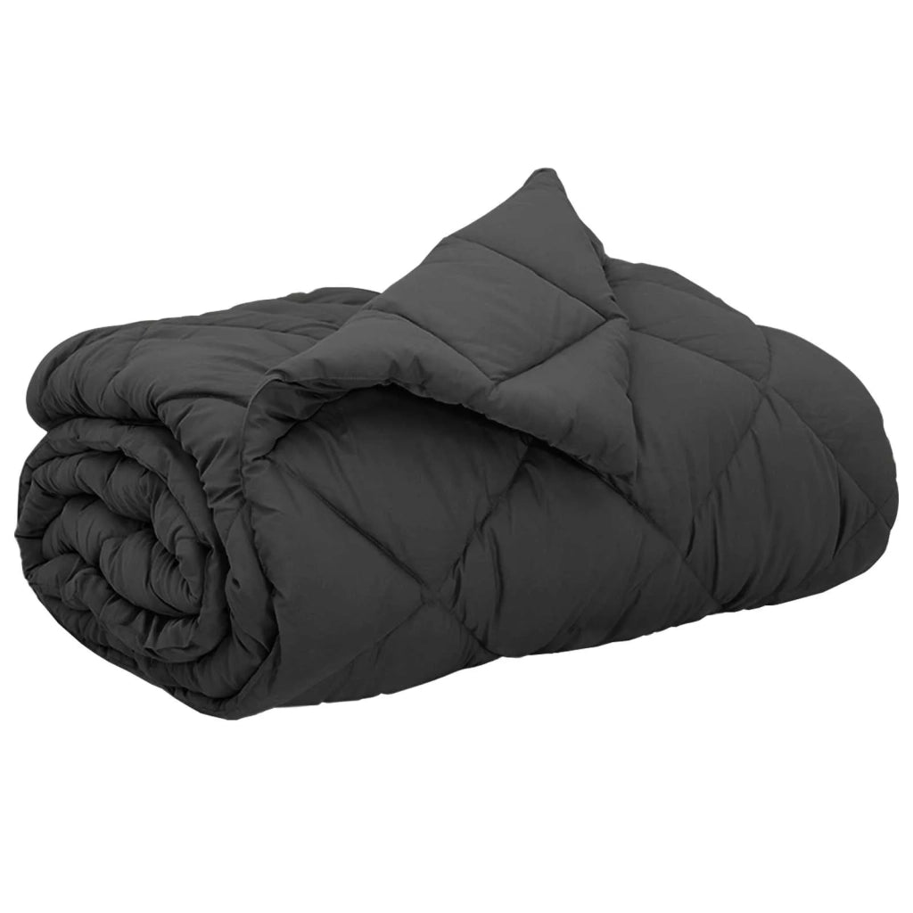 Duvet Estivo Antracite 220 x 200 cm Microfibra 42025412