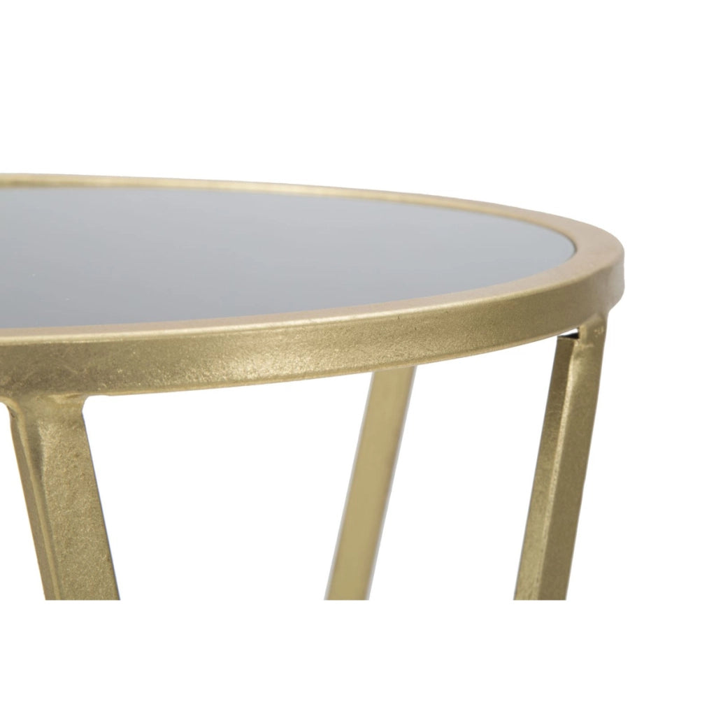 Tavolino VKH601, Oro, Metallo, 35x35x75 cm