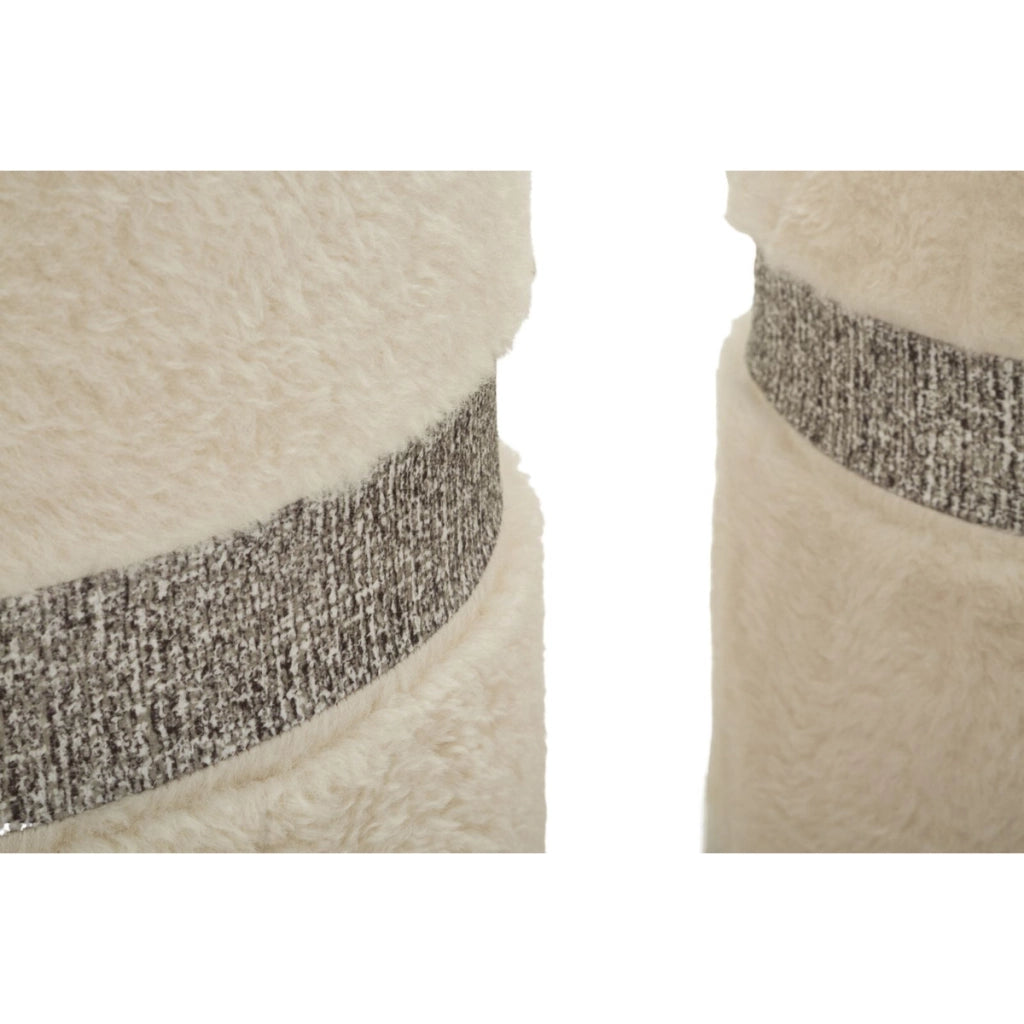 Pouf VKH720, Beige, MDF, 47x40x40 cm