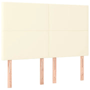 Testiera | Testata Crema 144x5x118/128 cm Similpelle