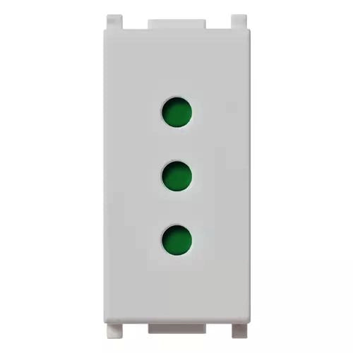 VIMAR PLANA - PRESA 2P+T 10A P11 SILVER