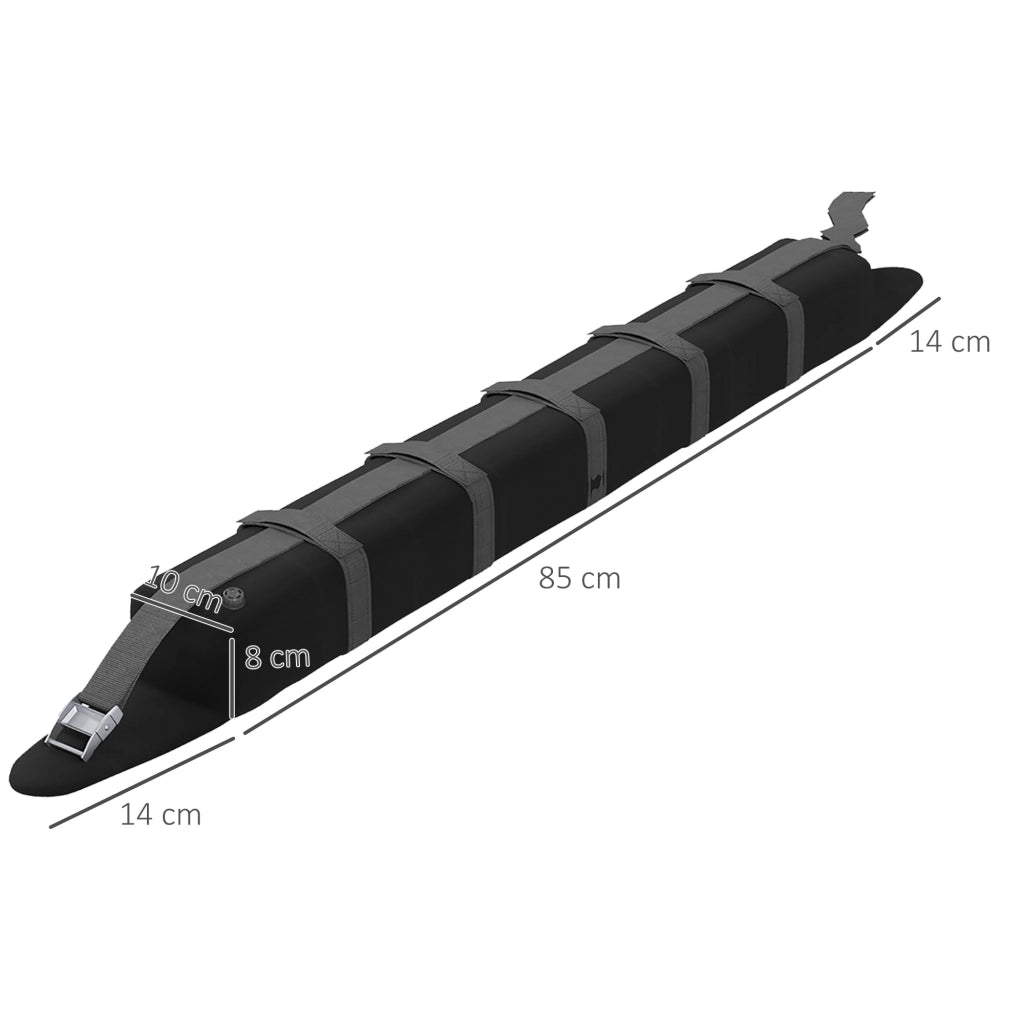 Portaequipajes per Auto ¨C zephmum ¨C 2 Pezzi 85x10x8 cm Nero