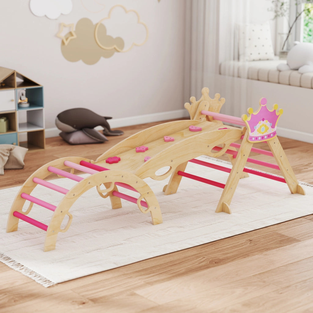 Struttura di Arrampicata Montessori ¨C zephmum ¨C Legno, Rosa
