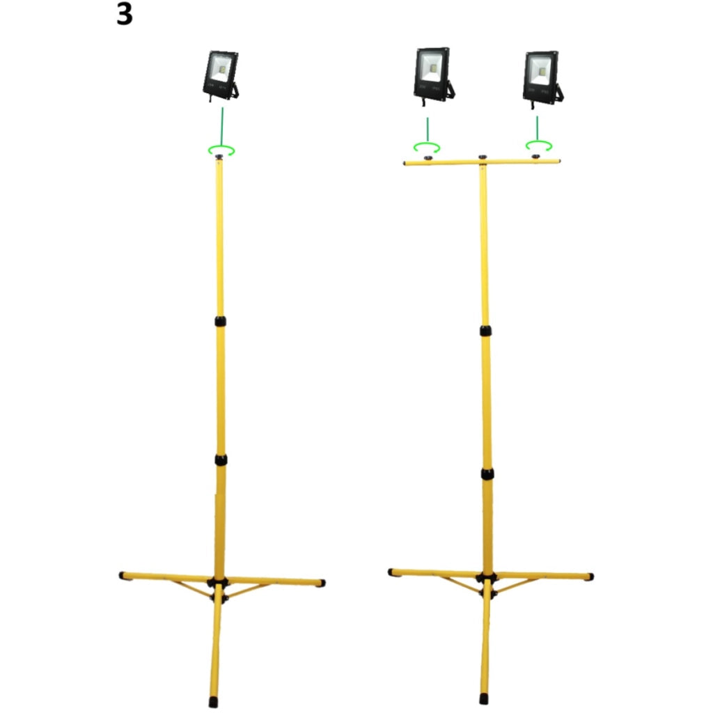 Treppiede universale per fari 165 cm giallo Polux 306470