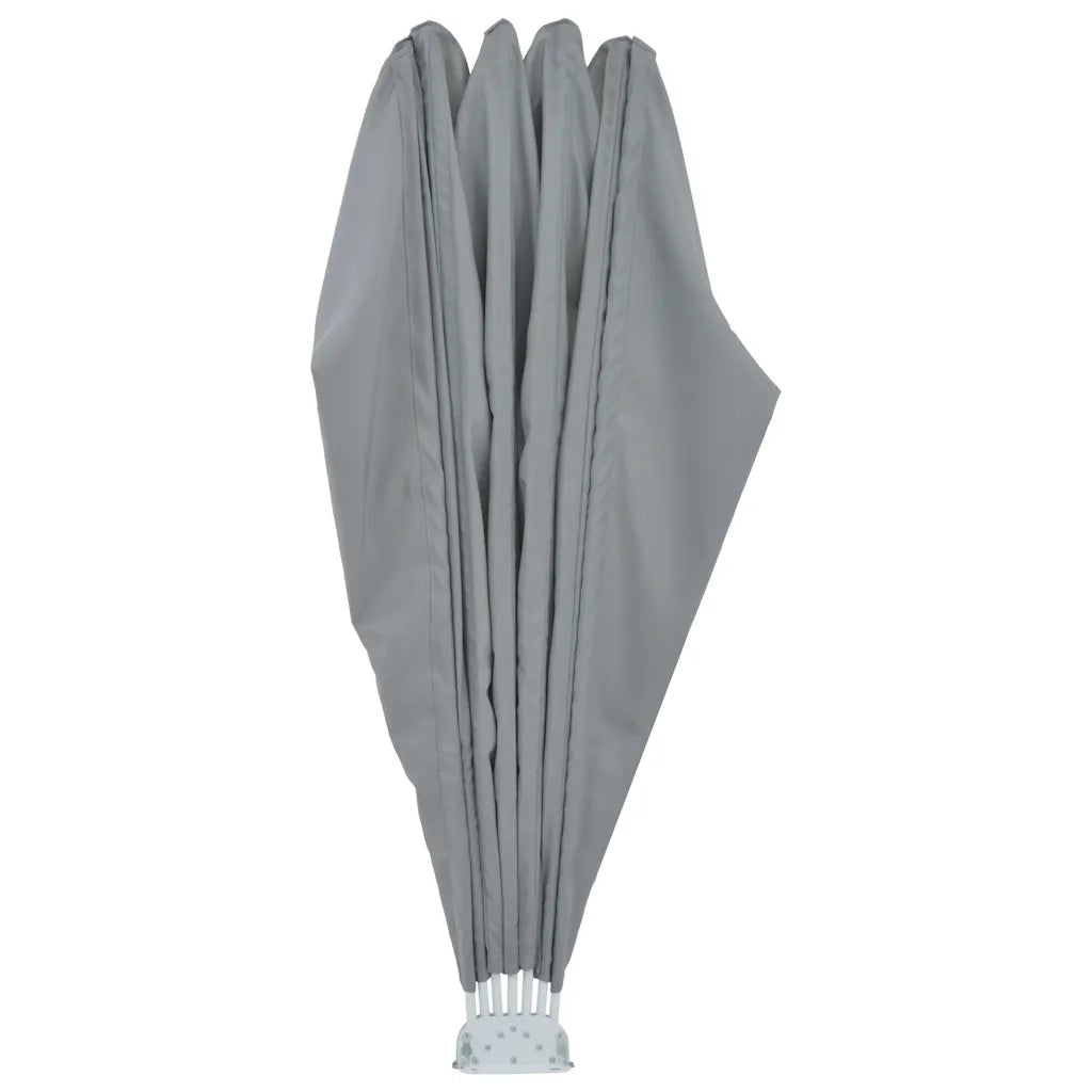 Tenda Laterale per Terrazza Pieghevole Grigio 200 cm 44576