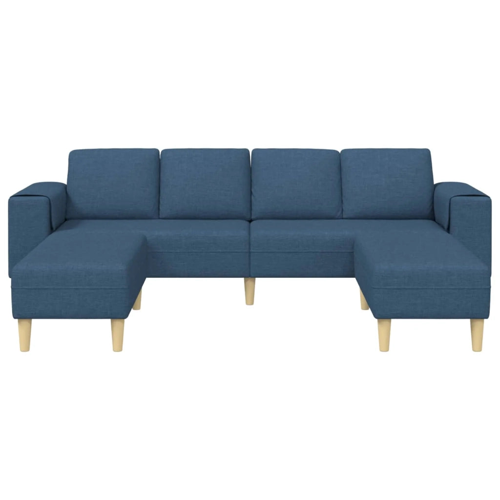 Divano per Soggiorno 3 pcs Blu Poliestere 3335119