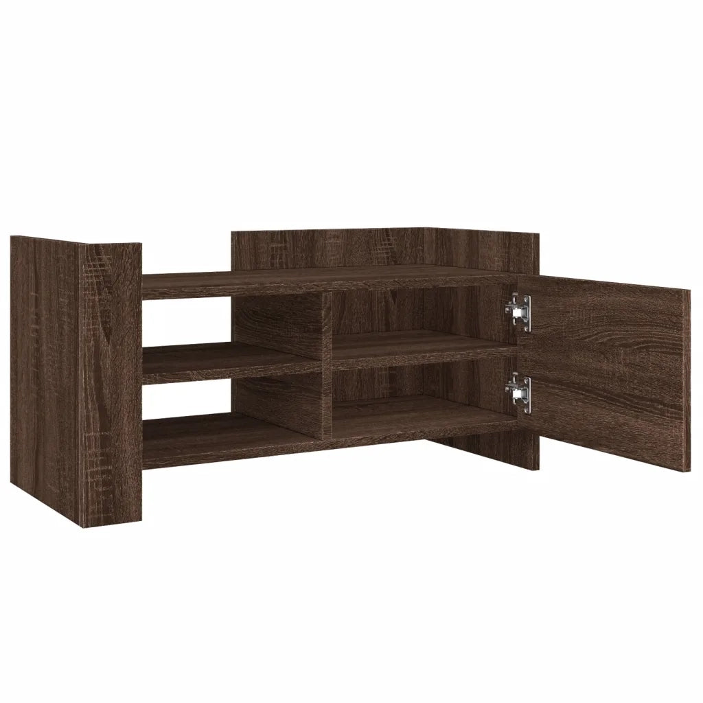 Mobile Porta TV Rovere Marrone 80x35x40 cm in Legno Multistrato 848373