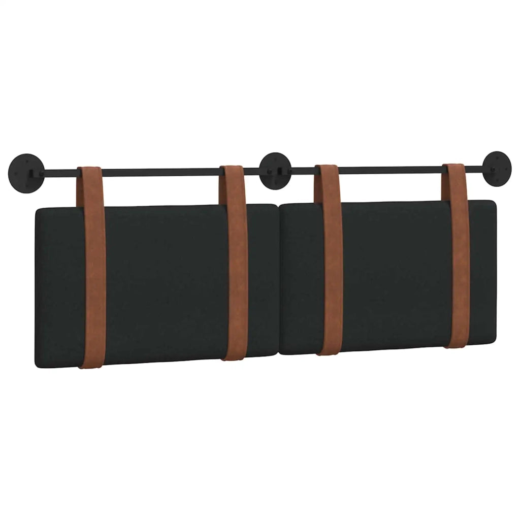 Testata appesa Tinta unita Nero 130 x 55 x 5 cm PU Antico 42031425