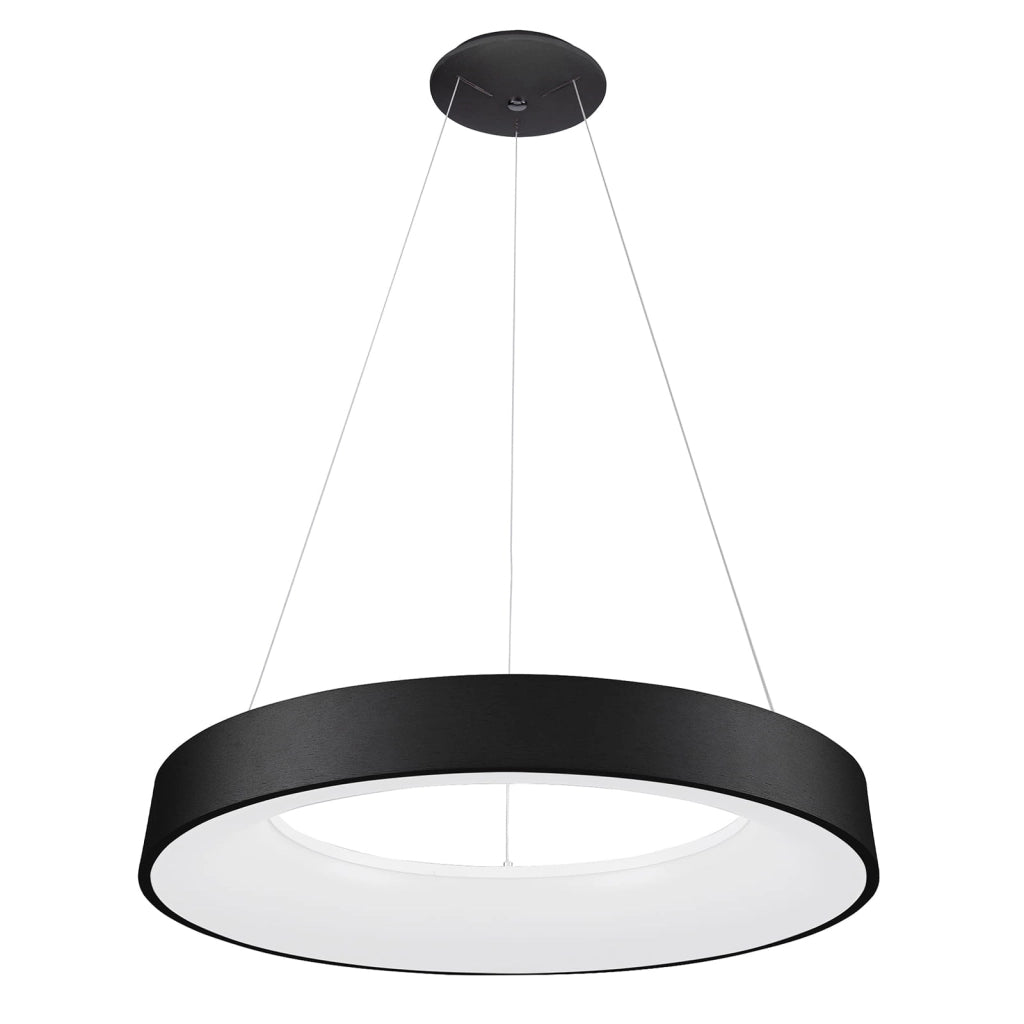 Lampada a sospensione Italux Giulia LED Ø80 nera 80W