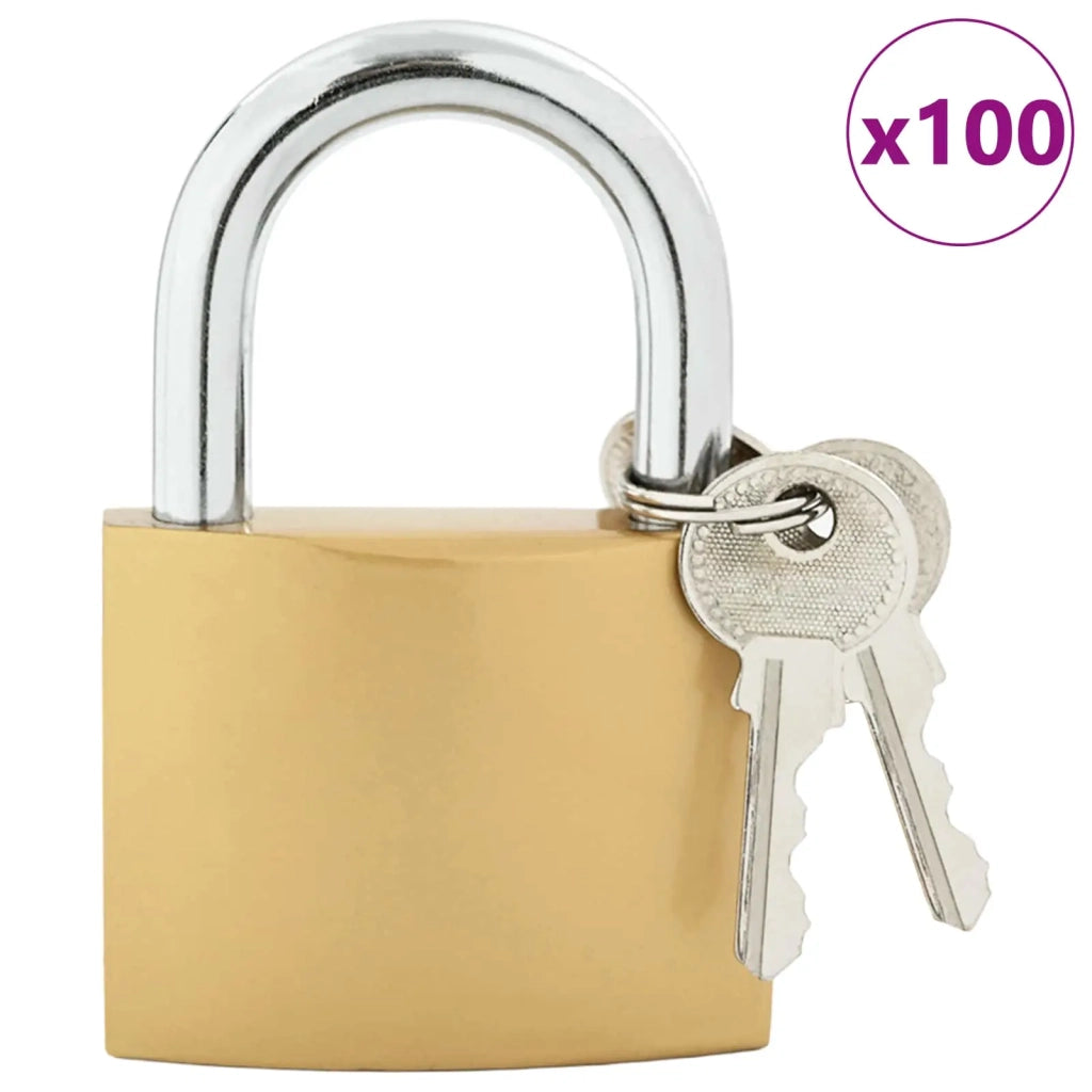 U Lock con Chiavi 100 pcs Ottone Ferro 3417320