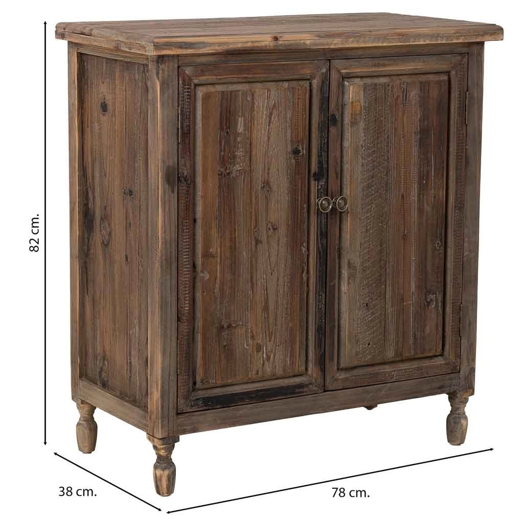 Mobili d'ingresso in legno con 2 porte 75x38x82