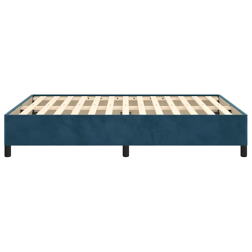 Giroletto senza Materasso-Struttura Letto Blu Scuro 140x200 cm Velluto 927504