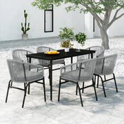 Set da Pranzo da Giardino 7 pz Grigio 3099254