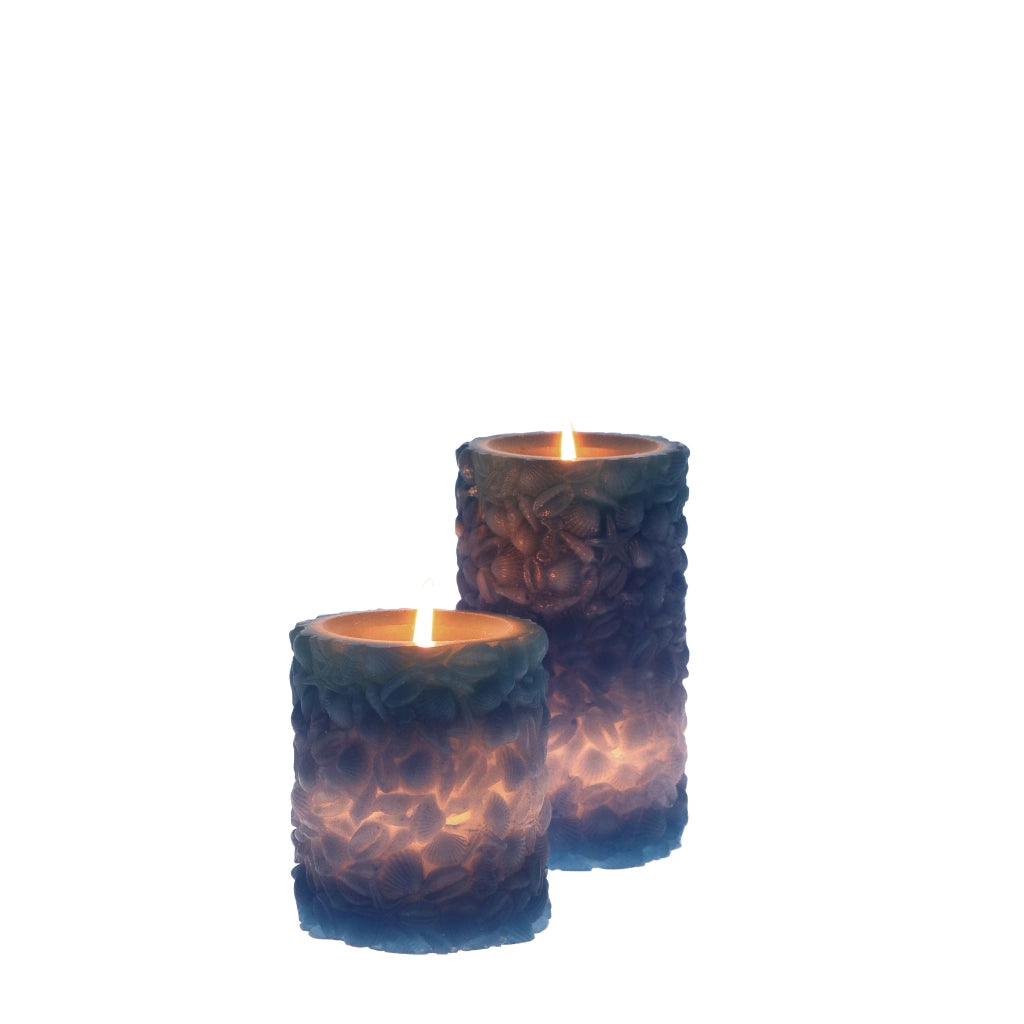 CANDELA DECORATIVA D7XH7.5CM STELLE / CONGHIGLIE