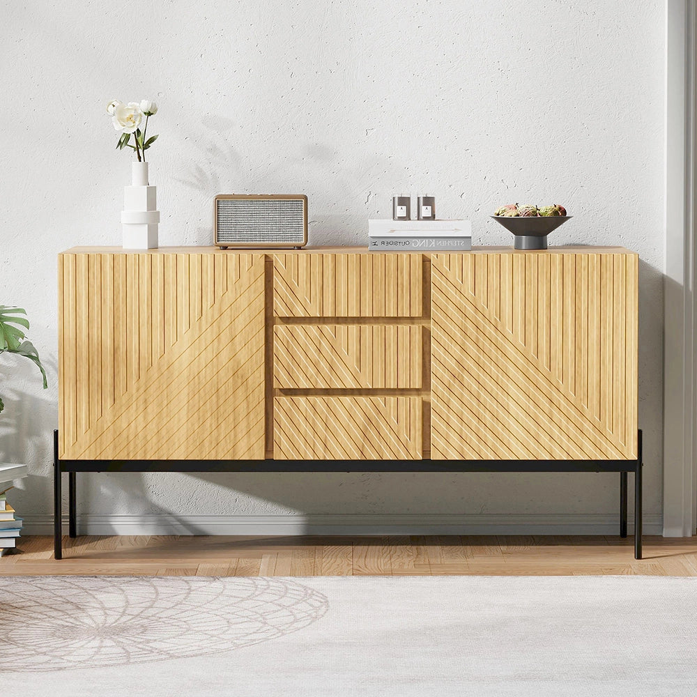 Buffet TV - Xylo - 2porte+3cassetti 140x40x75cm