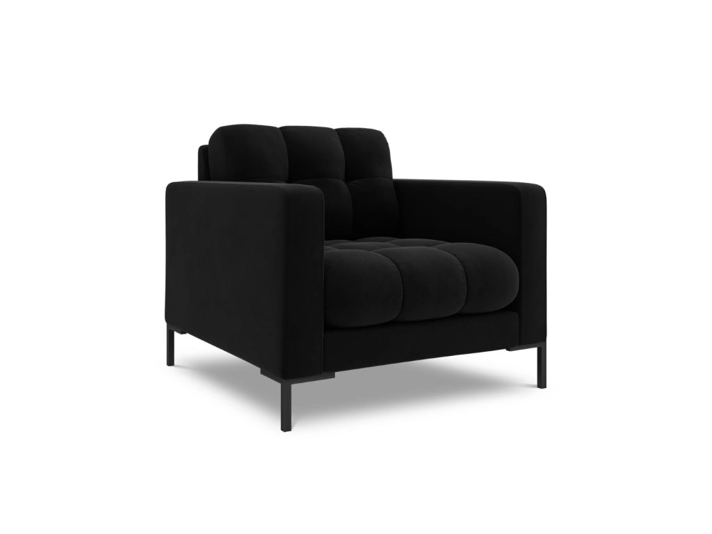 Cosmopolitan Design - Poltrona "Bali" in velluto nero 
