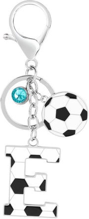 Sleutelhanger con lettera iniziale con tema calcio