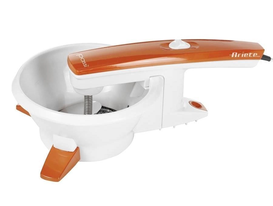 Ariete 261 Passì Orange 2.0 Passaverdure Elettrico 3 Dischi Acciaio Inox 25W Lavabile in Lavastoviglie colore Bianco Arancione