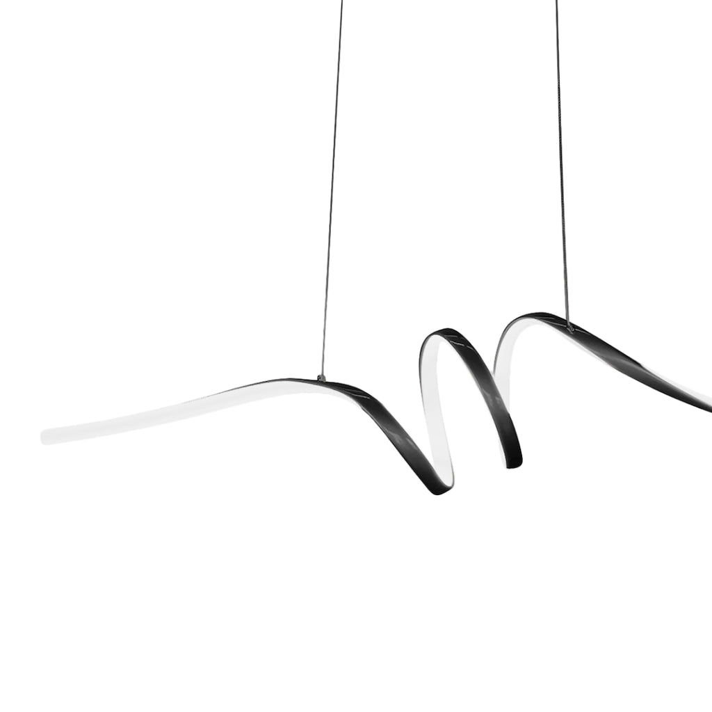 Lampada sospesa Milagro Loop nera LED 28W 4000K 95cm