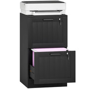 Scrivania con cassetti ¨C Minimal ¨C Nero 40x40x71 cm