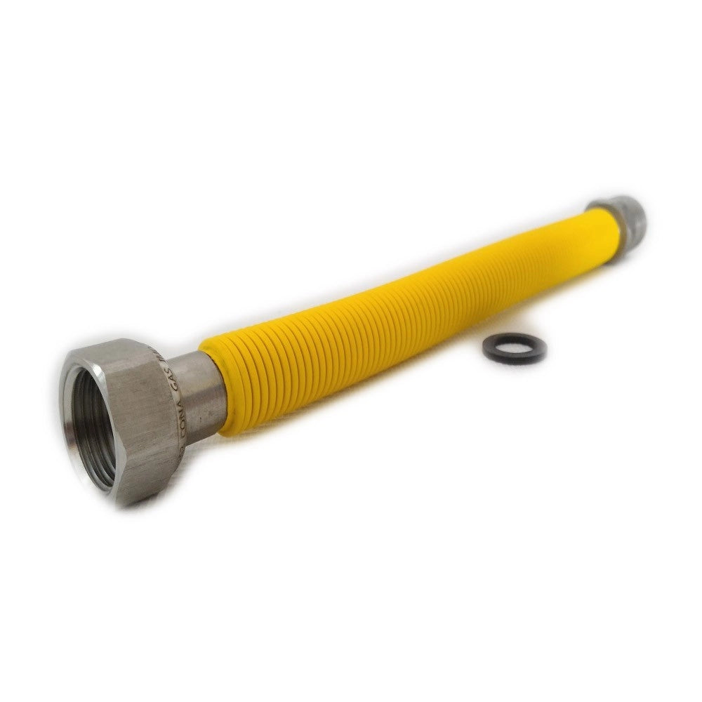 Flessibile mf 1/2 da 20 a 40cm circa allungabile in acciaio inox giallo