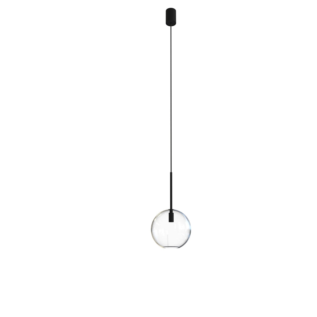 Nowodvorski Sphere lampada a sospensione vetro Ø15 nera