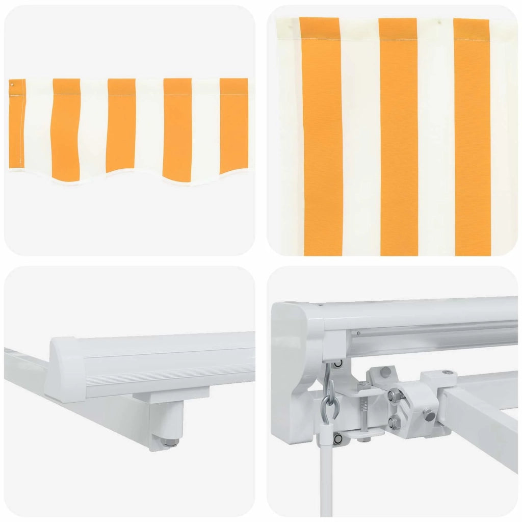 Tenda retrattile manuale Giallo 4 × 3 m 3420251