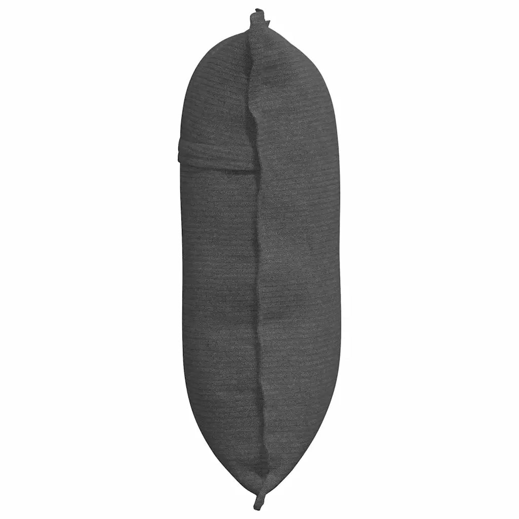 Cuscino per Schiena Grigio scuro 60 x 50 cm Tessuto in Cords 42014694