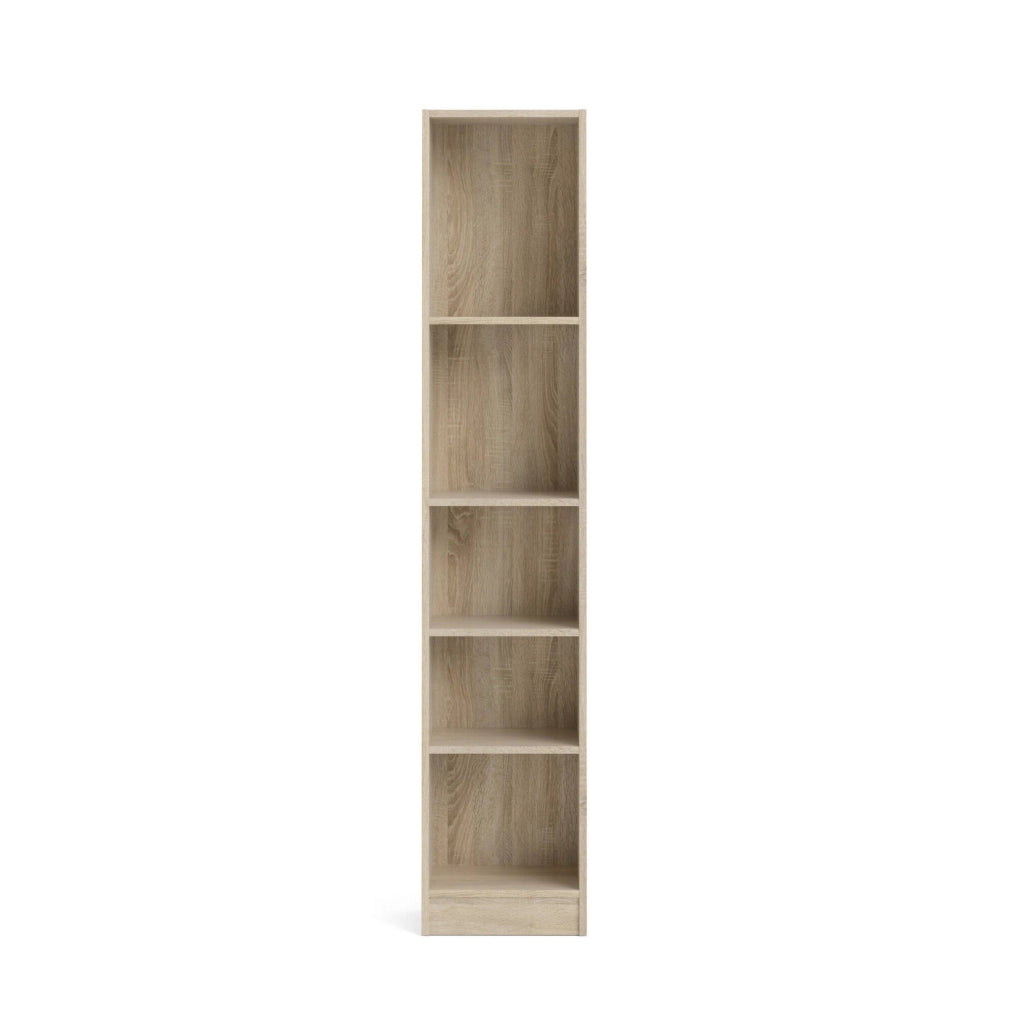 Libreria a cinque Albregio, colore rovere, cm 40 x 203 x 27