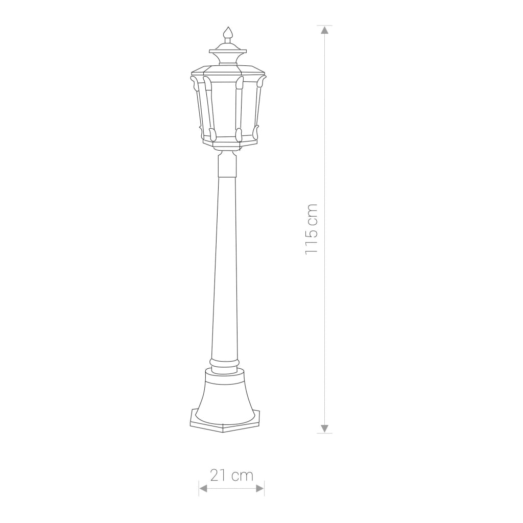 Lampione da giardino Nowodvorski Amur rame 115cm 4694