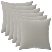 Federa 6 pcs HEERLEN Grigio 45 x 45 cm Poliestere 910514