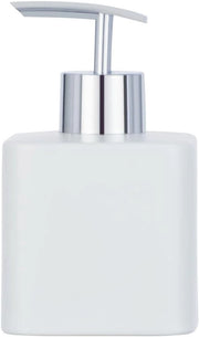 Dispensatore di sapone - ceramica - 0,29 l - bianco - 7,5 x 13 x 8,5 cm