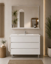 Mobile bagno con lavabo ORIGENBATH IMPERIA senza specchio 100x45 cm bianco nordico